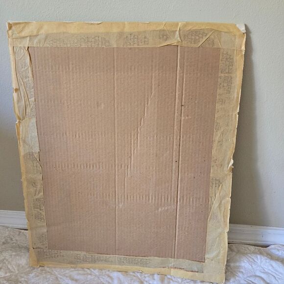 Hand Embroidered Peacock Art Hand Made . Home Decor Vintage - Picture 9 of 9